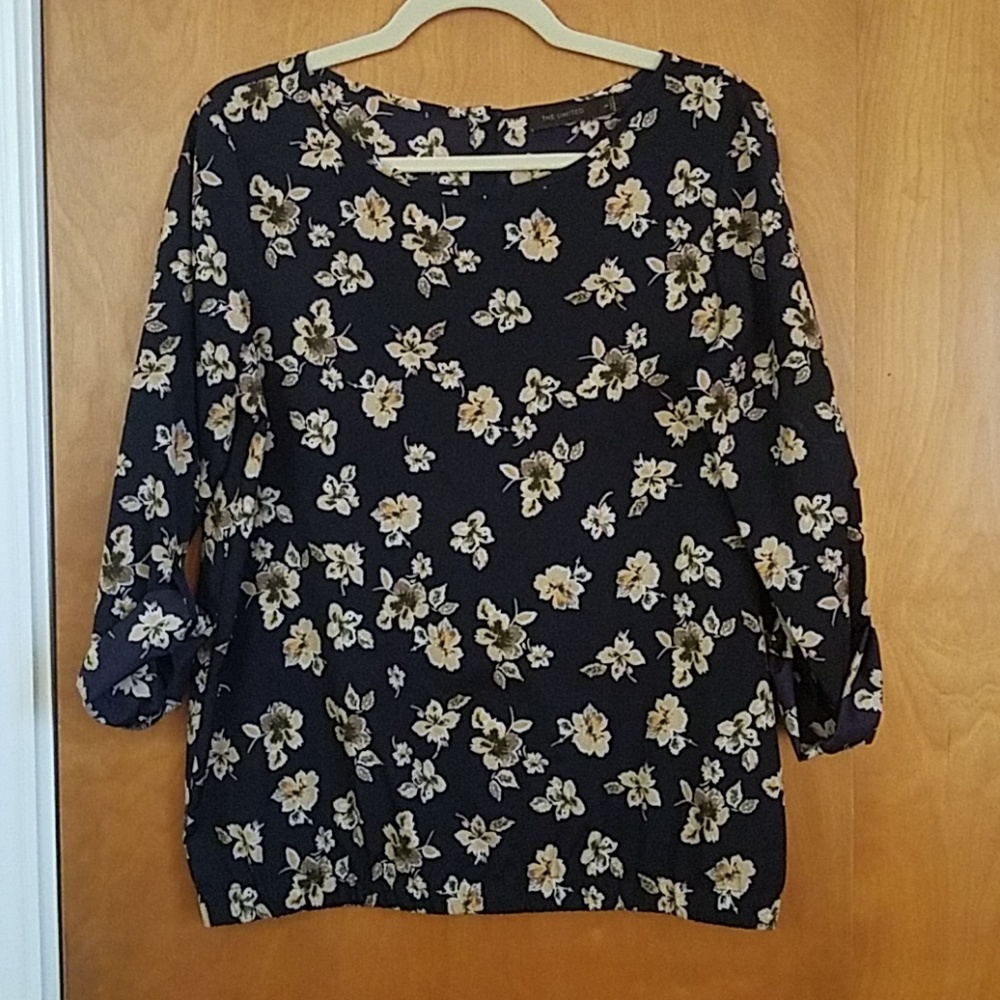 The Limited floral Blouse size M